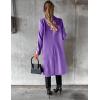 imageIDEALSANXUN Womens Long Wool Coat Double Breasted Trench Coat Fall Winter ClothesPurple