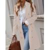 imageIDEALSANXUN Womens Long Wool Coat for Women Fall Winter Trench Coat Trendy JacketsBeige