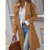 imageIDEALSANXUN Womens Long Wool Coat for Women Fall Winter Trench Coat Trendy JacketsCamel