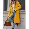 imageIDEALSANXUN Womens Long Wool Coat for Women Fall Winter Trench Coat Trendy JacketsYellow