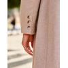 imageIDEALSANXUN Womens Long Wool Coats Fall Winter Single Breasted Trench Coat Dressy Jackets PeacoatBeige