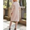 imageIDEALSANXUN Womens Long Wool Coats Fall Winter Single Breasted Trench Coat Dressy Jackets PeacoatBeige