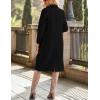 imageIDEALSANXUN Womens Long Wool Coats Fall Winter Single Breasted Trench Coat Dressy Jackets PeacoatBlack