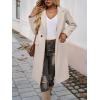 imageIDEALSANXUN Womens Long Wool Coats Fall Winter Trench Coat Peacoat Dress JacketsBeige