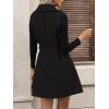 imageIDEALSANXUN Womens Long Wool Vest Fall Winter Sleeveless Blazer Jackets Double Breasted Trench Coat with BeltBlack