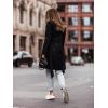 imageIDEALSANXUN Womens Wool Coats Fall Winter Double Breasted Trench Coat with BeltBlack