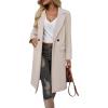 imageIDEALSANXUN Womens Long Wool Coats Fall Winter Trench Coat Peacoat Dress JacketsBeige