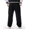 imageIDEALSANXUN Baggy Jeans Men Casual Embroidery Hip Hop Loose Fit Y2k JeansBlack 109
