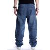 imageIDEALSANXUN Baggy Jeans Men Casual Embroidery Hip Hop Loose Fit Y2k JeansDark Blue 102