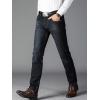imageIDEALSANXUN Men Jeans Slim Fit Stretch Denim Pants Skinny Straight Leg Jean TrousersBlack