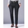 imageIDEALSANXUN Men Jeans Slim Fit Stretch Denim Pants Skinny Straight Leg Jean TrousersBlack