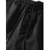 imageIDEALSANXUN Mens Cargo Joggers Pants Casual Cotton Elastic Waist Drawstring Relaxed Fit Work Hiking TrousersBlack