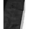 imageIDEALSANXUN Mens Cargo Joggers Pants Casual Cotton Elastic Waist Drawstring Relaxed Fit Work Hiking TrousersBlack