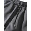 imageIDEALSANXUN Mens Cargo Joggers Pants Casual Cotton Elastic Waist Drawstring Relaxed Fit Work Hiking TrousersGrey