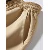 imageIDEALSANXUN Mens Cargo Joggers Pants Casual Cotton Elastic Waist Drawstring Relaxed Fit Work Hiking TrousersKhaki