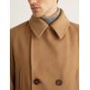 imageIDEALSANXUN Mens Casual Double Breasted Wool Trench Coat Peacoat Winter JacketsDark Camel