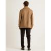 imageIDEALSANXUN Mens Casual Double Breasted Wool Trench Coat Peacoat Winter JacketsDark Camel