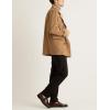 imageIDEALSANXUN Mens Casual Double Breasted Wool Trench Coat Peacoat Winter JacketsDark Camel