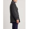 imageIDEALSANXUN Mens Casual Double Breasted Wool Trench Coat Peacoat Winter JacketsDark Grey