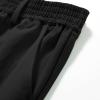 imageIDEALSANXUN Mens Elastic Waist Loose Fit Denim Pants Casual Solid Jeans TrouserBlackTwill