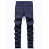 imageIDEALSANXUN Plaid Pants for Men Dress Chino Stright Leg Casual Skinny Pants2 Blue