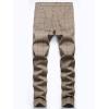 imageIDEALSANXUN Plaid Pants for Men Dress Chino Stright Leg Casual Skinny Pants2 Khaki