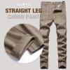 imageIDEALSANXUN Plaid Pants for Men Dress Chino Stright Leg Casual Skinny Pants2 Khaki