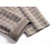 imageIDEALSANXUN Plaid Pants for Men Dress Chino Stright Leg Casual Skinny Pants2 Khaki G3