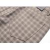imageIDEALSANXUN Plaid Pants for Men Dress Chino Stright Leg Casual Skinny Pants2 Khaki G3
