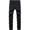 imageIDEALSANXUN Plaid Pants for Men Dress Chino Stright Leg Casual Skinny PantsPure Black