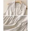 imageIDEALSANXUN Vest for Women Dressy Sleeveless Blazer Spring Summer Vest Tops Business Casual Outfits Office Work ClothesBeige