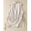 imageIDEALSANXUN Vest for Women Dressy Sleeveless Blazer Spring Summer Vest Tops Business Casual Outfits Office Work ClothesBeige