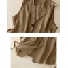 imageIDEALSANXUN Vest for Women Dressy Sleeveless Blazer Spring Summer Vest Tops Business Casual Outfits Office Work ClothesKhaki