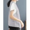 imageIDEALSANXUN Womens Cotton Linen Vest Casual Sleeveless Blazer Cardigans Lightweight Jacket WaistcoatLight Grey