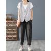 imageIDEALSANXUN Womens Cotton Linen Vest Casual Sleeveless Blazer Cardigans Lightweight Jacket WaistcoatLight Grey