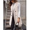 imageIDEALSANXUN Womens Long Wool Vest Fall Winter Sleeveless Blazer Jackets Double Breasted Trench CoatsBeige