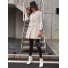 imageIDEALSANXUN Womens Long Wool Vest Fall Winter Sleeveless Blazer Jackets Double Breasted Trench CoatsBeige