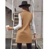imageIDEALSANXUN Womens Long Wool Vest Fall Winter Sleeveless Blazer Jackets Double Breasted Trench CoatsCamel