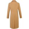 imageIDEALSANXUN Wool Coats for Women Fall Winter Dress Peacoat Long Trench Coat Double Breasted Blazer Jackets OvercoatCamel