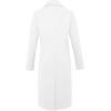 imageIDEALSANXUN Wool Coats for Women Fall Winter Dress Peacoat Long Trench Coat Double Breasted Blazer Jackets OvercoatWhite