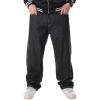imageIDEALSANXUN Baggy Jeans Men Casual Embroidery Hip Hop Loose Fit Y2k JeansBlack 42