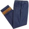 imageIDEALSANXUN Fleece Lined Jeans Mens Elastic Waist Thicken Warm Loose Denim PantsRetro BlueFleece