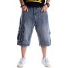 imageIDEALSANXUN Mens 34 Denim Shorts BigampampTall Loose Fit Jeans ShortsBlue 101