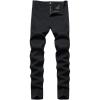 imageIDEALSANXUN Plaid Pants for Men Dress Chino Stright Leg Casual Skinny PantsPure Black