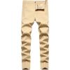imageIDEALSANXUN Plaid Pants for Men Dress Chino Stright Leg Casual Skinny PantsPure Khaki