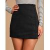 imageIDEALSANXUN Corduroy Skirt Women Fall Winter High Waisted Short Pencil Bodycon Vintage Cute Mini SkirtsBlack
