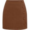 imageIDEALSANXUN Corduroy Skirt Women Fall Winter High Waisted Short Pencil Bodycon Vintage Cute Mini SkirtsBrown