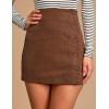 imageIDEALSANXUN Corduroy Skirt Women Fall Winter High Waisted Short Pencil Bodycon Vintage Cute Mini SkirtsBrown