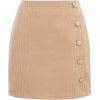 imageIDEALSANXUN Corduroy Skirt Women Fall Winter High Waisted Short Pencil Bodycon Vintage Cute Mini SkirtsKhaki