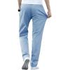 imageIDEALSANXUN Cotton Pants for Men Summer Casual Straight Leg Relaxed Fit Slacks Work Trousers Dress PantsLight Blue